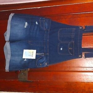 Denim Short Overalls. DARK DENIM. Size 3XL. BY WAX JEANS. BRAND NEW